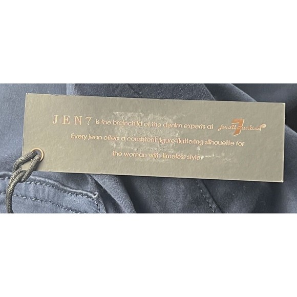 7 For All Mankind Jen7 Jeans Womens 2 Blue Slim Straight Leg Denim NWT - Picture 15 of 16